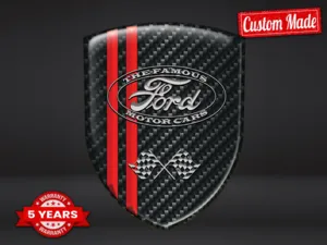 Ford Pegatinas Cúpula Epoxi Edición Gama Alta Insignias Elegantes